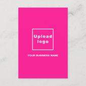 Business Pink Cadeaubon Informatiekaartje (Achterkant)