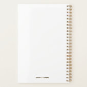 Business Planner 2021 Typographie blanche et or (Dos)