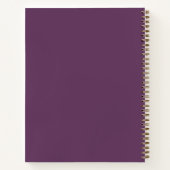 Business Plum Purple Gold Monogram Carnet (Dos)