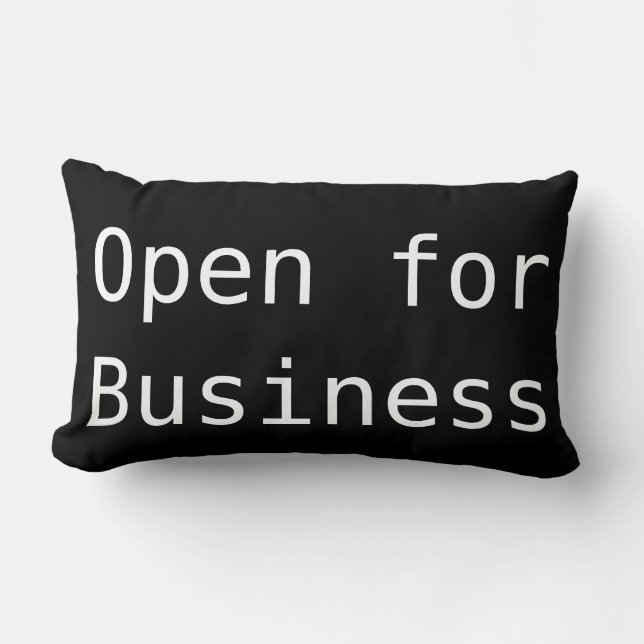 'Business' Polyester Lumbar Pillow Kussen (Voorkant)