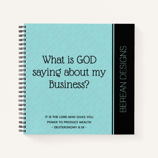 Business Prayer Journal QUE DIEU DIT-IL ? UK (Devant)