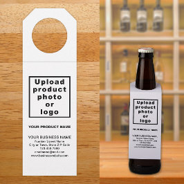 Business Product White Bottle Hanger Label