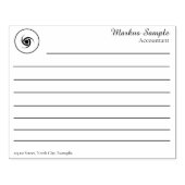 Business Professional Easy Note Stamp Rubberstempel (Afrduk)