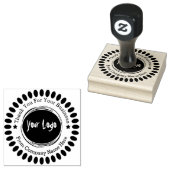Business Professional Logo Dank u Rubber Stamp Rubberstempel (Gestempeld)
