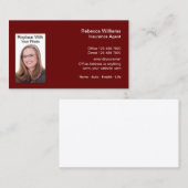 Business Professional Photo-sjabloon Visitekaartje (Voorkant / Achterkant)