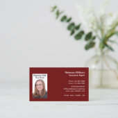 Business Professional Photo-sjabloon Visitekaartje (Staand voorkant)