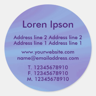 Business / Profiel van Polshed Sky Ronde Sticker