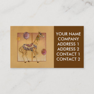 Business - Profile Card, - Carrousel Giraffe Visitekaartje