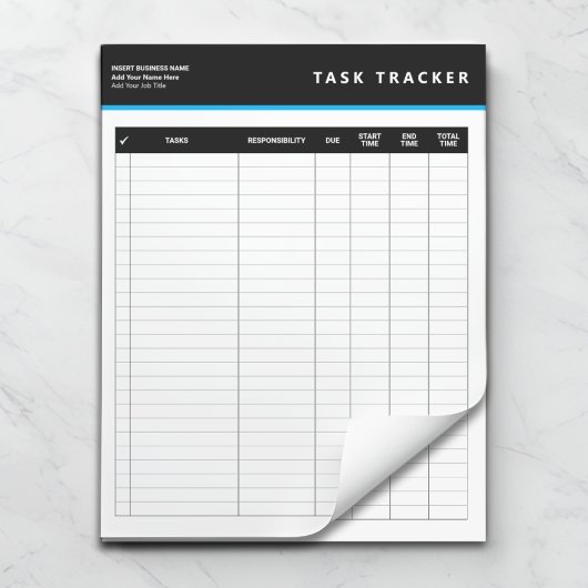 Business Project Management Task Tracker Notepad Notitieblok
