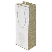 Business Promotion Moderne Élégant Vin Sac cadeau (Dos Angle)