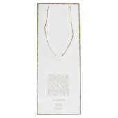 Business Promotion Moderne Élégant Vin Sac cadeau (Dos)