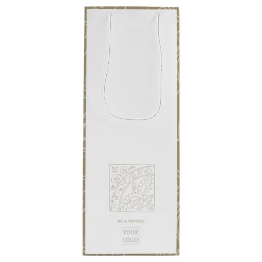 Business Promotion Moderne Élégant Vin Sac cadeau (Devant)