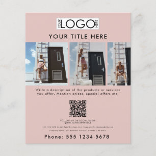 Business Promotional Beauty Mode Model Roze Flyer