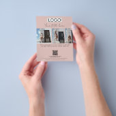 Business Promotional Beauty Mode Model Script Flyer (Hand)