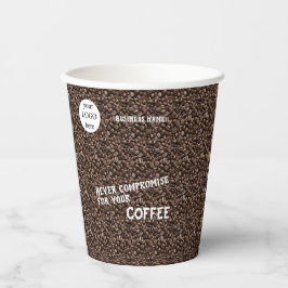 Business Promotional Logo & Name Papieren Bekers