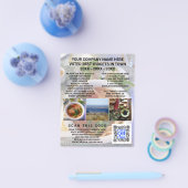 Business QR Code Light Foto Adverteren Flyer (Enkel)