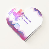 Business Rainbow Waves Spiral Carnet avec logo (Dos)