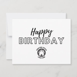Business Realty Happy Birthday-kaart Kaart