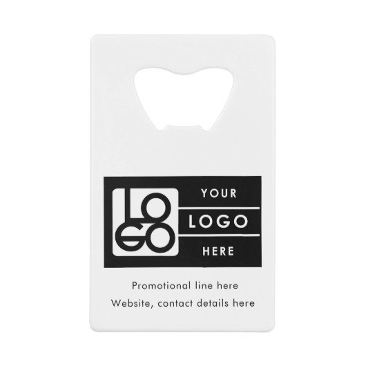 Business Rectangle Logo Text Promo QR Code (Devant)