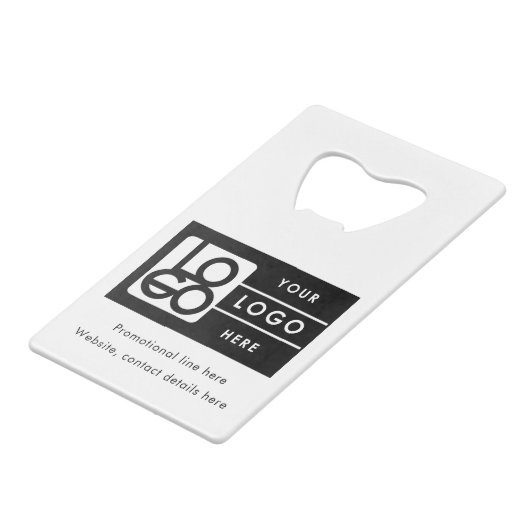 Business Rectangle Logo Text Promo QR Code (Devant Angle)