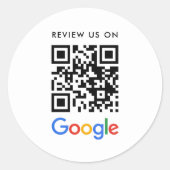 Business Review op Google QR-code Ronde Sticker (Voorkant)