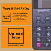 Business Saint Patrick Greeting on Oranje Color Informatiekaartje