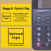 Business Saint Patrick Greeting on Yellow Informatiekaartje