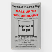 Business Saint Patrick Sale op grijze banner (Verticaal)