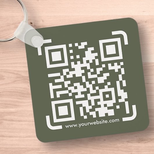 Business Scan me QR Code Website Modern Simple Sleutelhanger