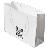 Business Scan QR Code Website Moderne Eenvoudige L Groot Cadeauzakje (Achterkant Gekanteld)
