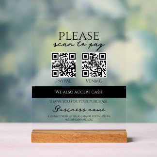 Business Scan to Pay Personalized QR Code