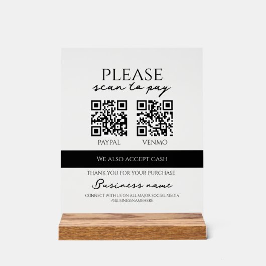 Business Scan to Pay Personalized QR Code (Recto)