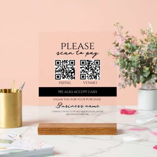 Business Scan to Pay Personalized QR Code (Mariage)