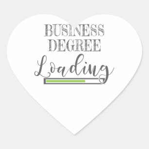Business School Student Gift Business Degree Loadi Hart Sticker