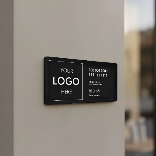 Business Social Media Logo Black Spandoek