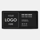 Business Social Media Logo Black Spandoek (Horizontaal)