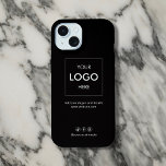 Business Social Media Noir<br><div class="desc">Transformez votre iPhone en un puissant outil marketing avec notre coque personnalisé ! Idéal pour les petites entreprises, ce coque présente votre logo et votre slogan, en faisant une déclaration audacieuse sur votre marque. Vous trouverez ci-dessous les coordonnées de votre interlocuteur. De plus, il y a de l'espace pour trois...</div>