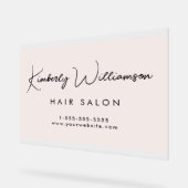 Business Stylish Signature Script Pink Frosted (Angle)