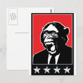 Business Suite Chimpansee Briefkaart (Voorkant / Achterkant)