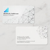 Business Tech Logo | Networking Background Visitekaartje (Voorkant / Achterkant)