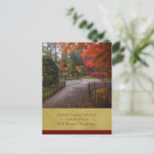 Business Thanksgiving Briefkaart - Herfstpad (Staand voorkant)