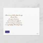 Business Thanksgiving Briefkaart - Herfstpad (Achterkant)