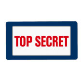 Business TOP SECRET Label (groot) (Voorkant)