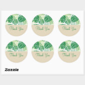 Business Tropical Floral Dank u Stickers (Vel)