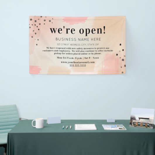 Business We zijn Abstract open Spandoek (Beurs)