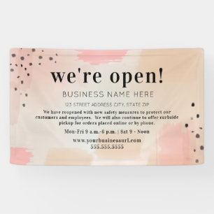 Business We zijn Abstract open Spandoek