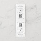 Business Website Wifi Connection Password QR Code Klantenkaartje (Buitenkant ongevouwen)