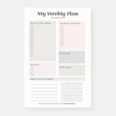 Business Weekly Goal & Habit Tracker Post-it® Notes (Voorkant)