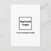 Business White Cadeaubon Informatiekaartje (Achterkant)