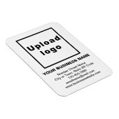 Business White Flexible Photo Magnet Magneet (Rechterzijde)